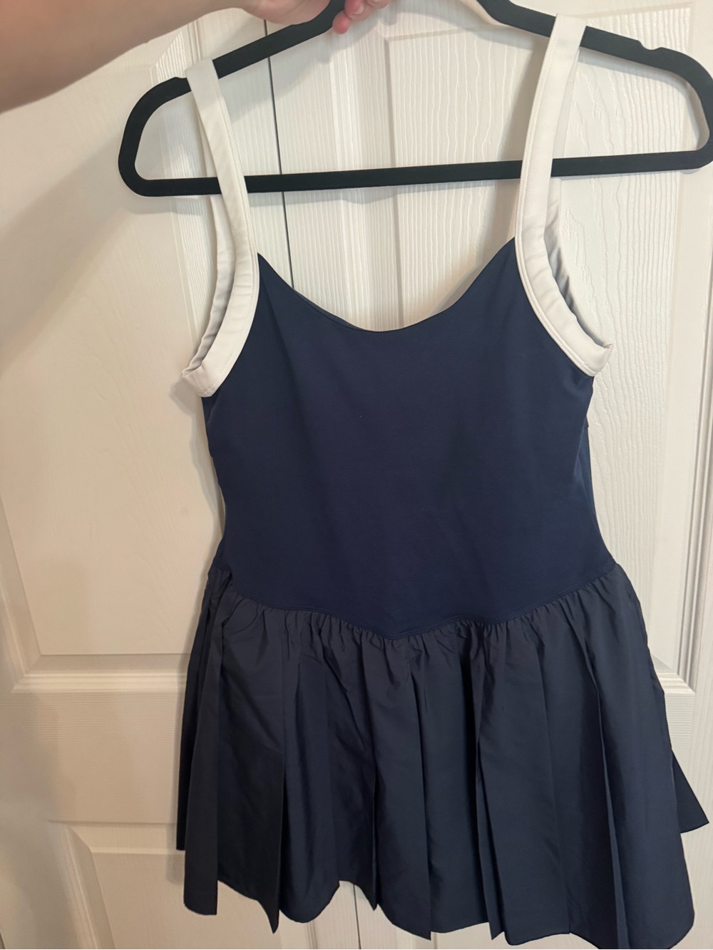 FP Movement by Free People Navy Tank with White dress with shorts - Picture 5 of 7
